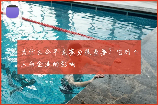 为什么公平竞赛分很重要?它对个人和企业的影响